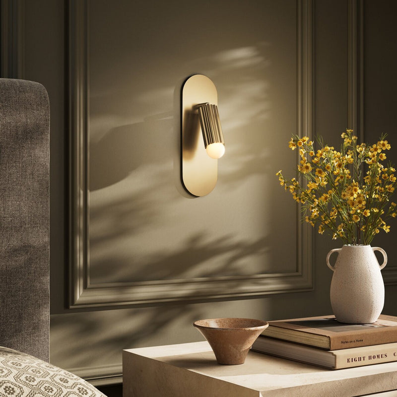 Vesta Flex Sconce - Burnished Brass