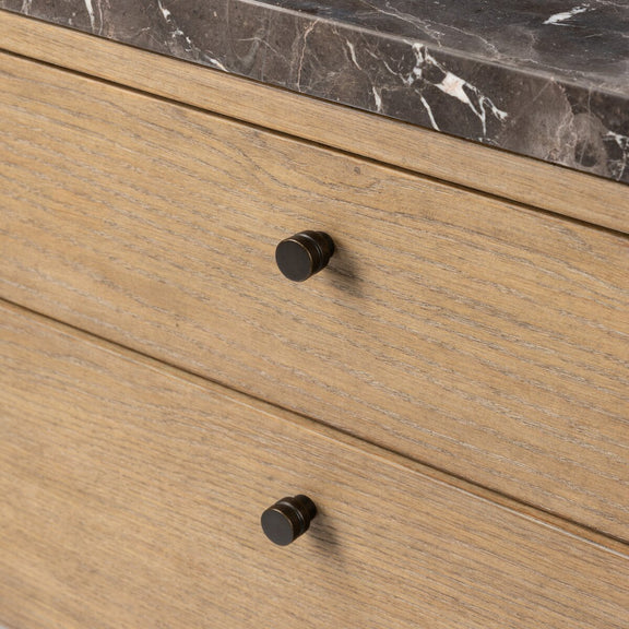 Garrison Desk - Drifted Oak Thin Veneer