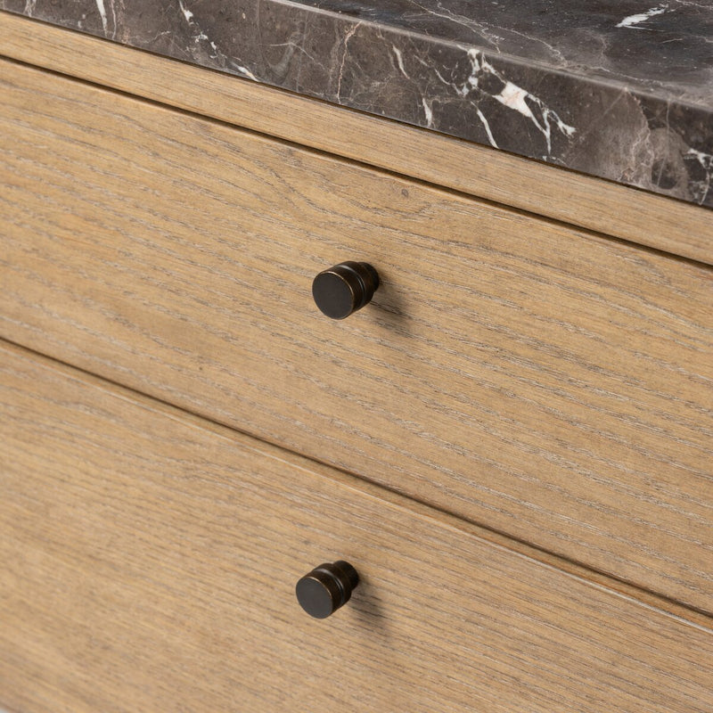 Garrison Desk - Drifted Oak Thin Veneer