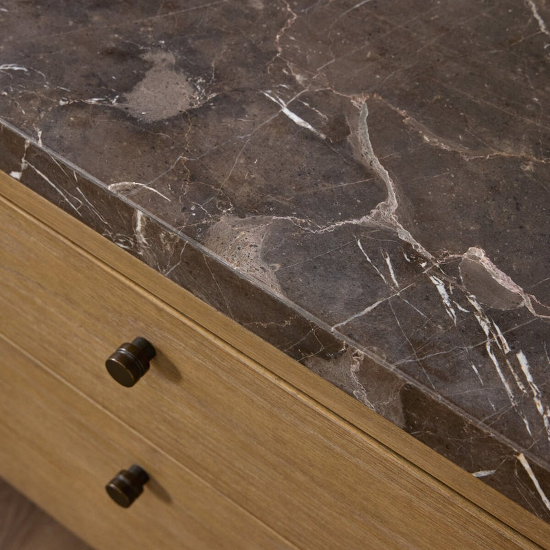 Garrison Desk - Drifted Oak Thin Veneer