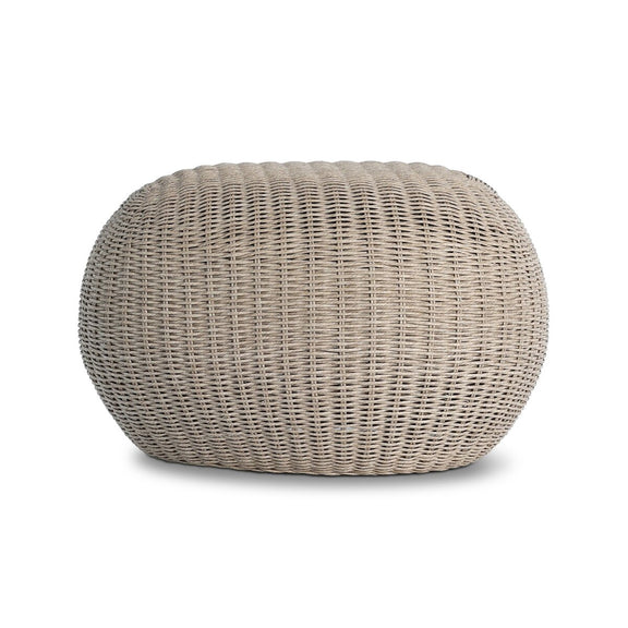 Remmick Outdoor Ottoman - Vintage White
