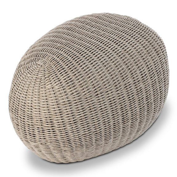 Remmick Outdoor Ottoman - Vintage White