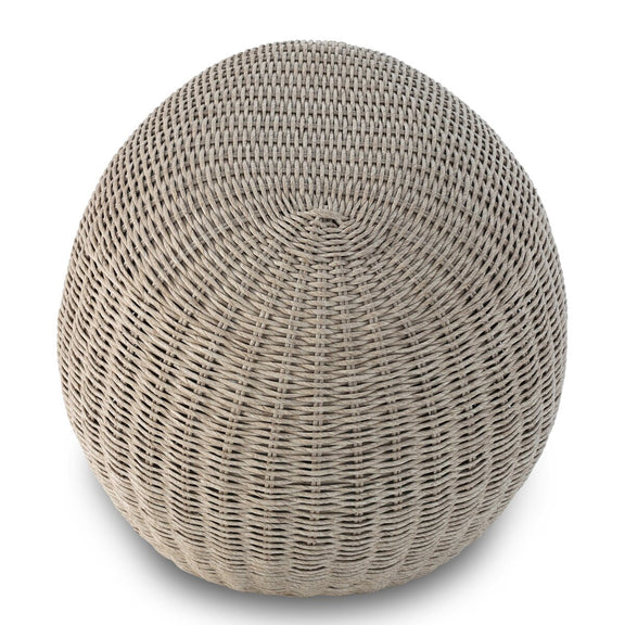 Remmick Outdoor Ottoman - Vintage White