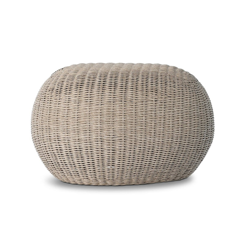 Remmick Outdoor Ottoman - Vintage White