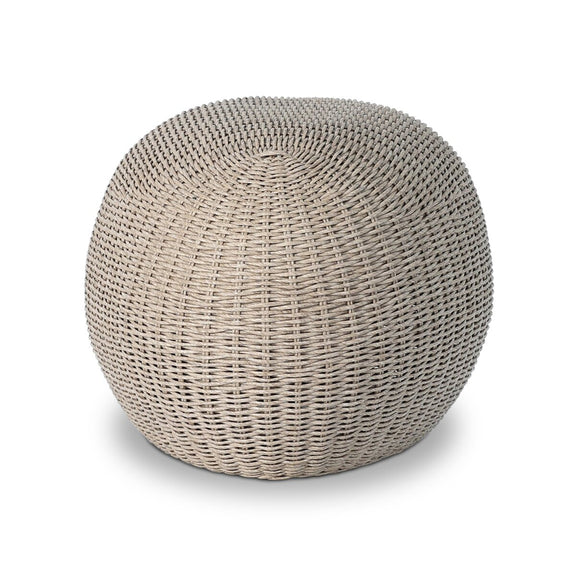 Remmick Outdoor Ottoman - Vintage White