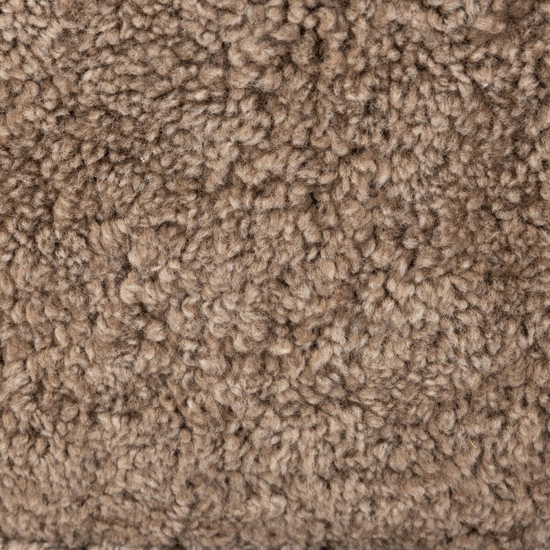 Corla Counter Stool - Taupe Shearling