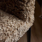 Corla Counter Stool - Taupe Shearling