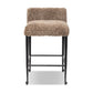 Corla Counter Stool - Taupe Shearling