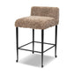 Corla Counter Stool - Taupe Shearling