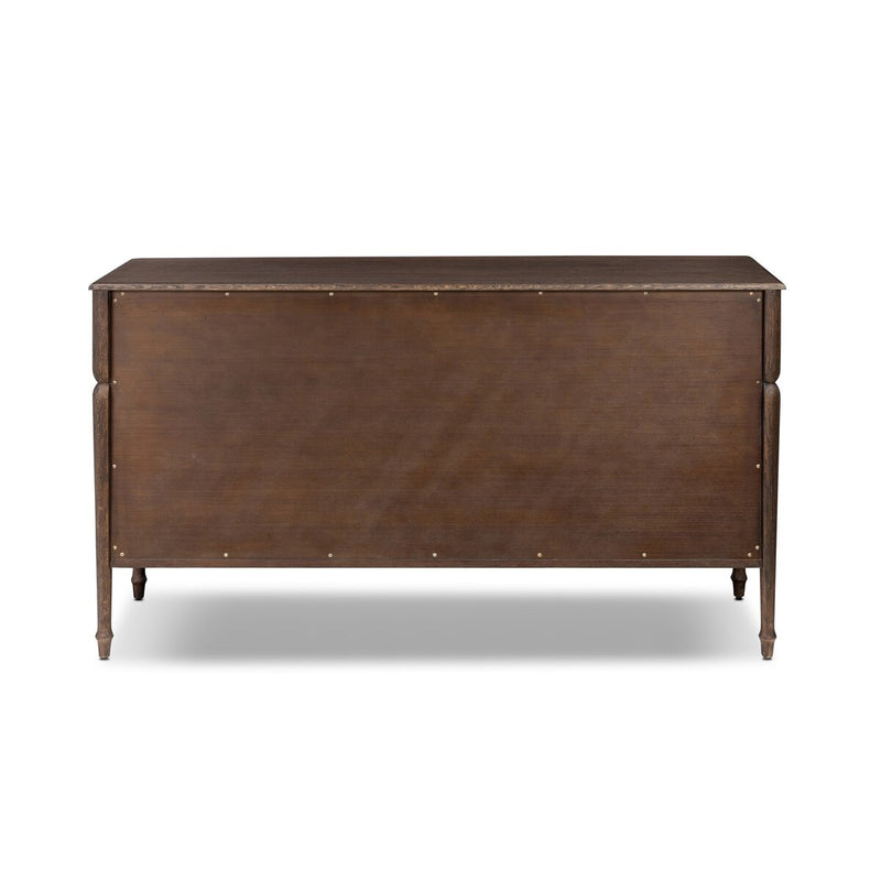 Florence 7 Drawer Dresser - Rubbed Black Oak Veneer