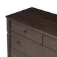 Florence 7 Drawer Dresser - Rubbed Black Oak Veneer