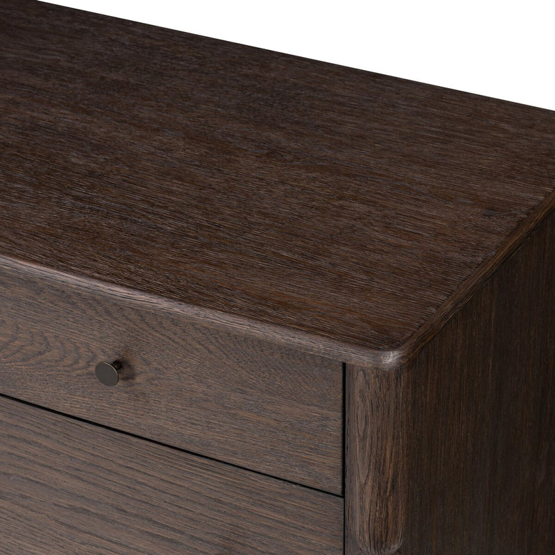 Florence 7 Drawer Dresser - Rubbed Black Oak Veneer