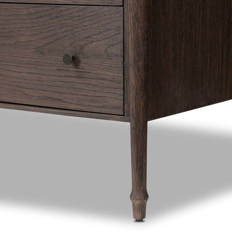 Florence 7 Drawer Dresser - Rubbed Black Oak Veneer