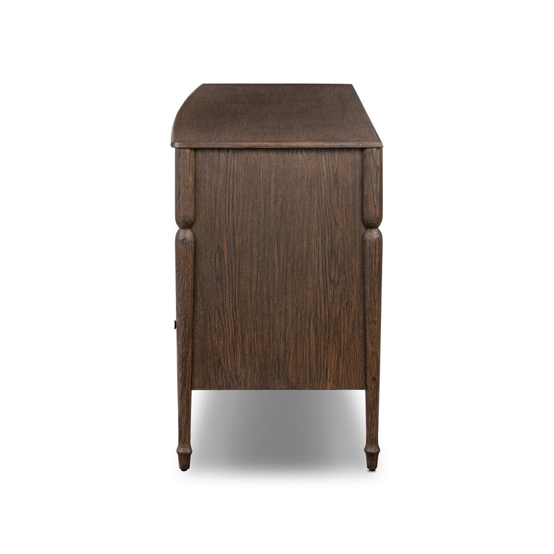 Florence 7 Drawer Dresser - Rubbed Black Oak Veneer