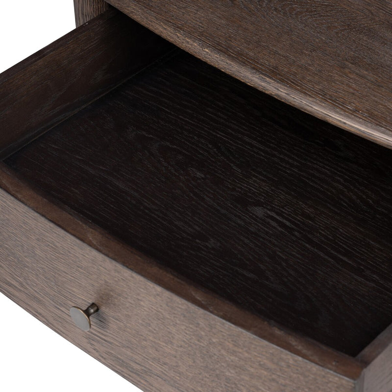 Florence Nightstand - Rubbed Black Oak Veneer