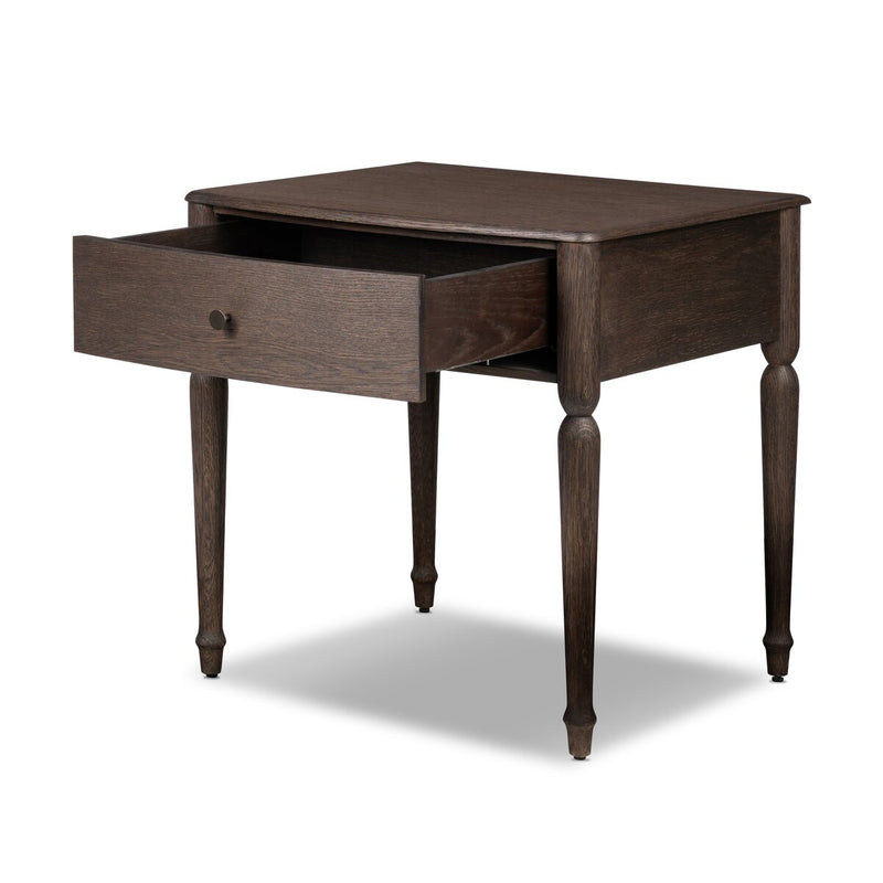 Florence Nightstand - Rubbed Black Oak Veneer