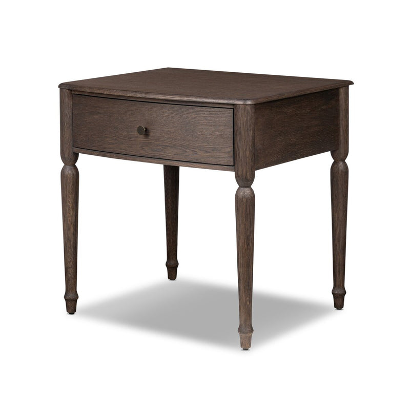 Florence Nightstand - Rubbed Black Oak Veneer