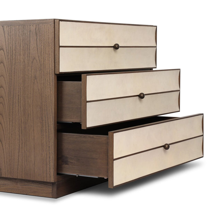 Wellen Nightstand - Light Natural Vellum