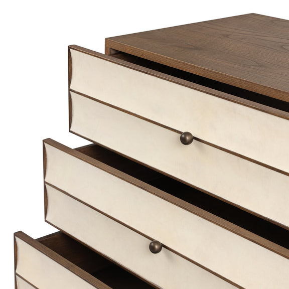 Wellen Nightstand - Light Natural Vellum