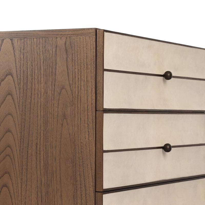 Wellen Nightstand - Light Natural Vellum
