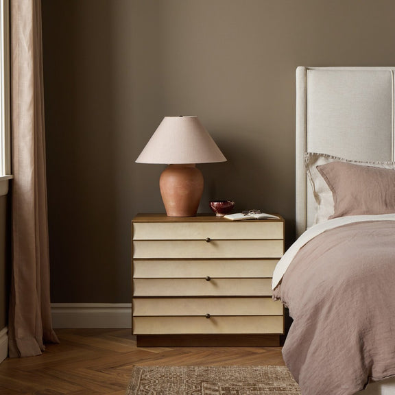 Wellen Nightstand - Light Natural Vellum