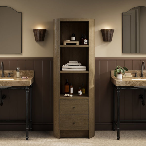 Dean Bath Storage - Washed Natural Veneer