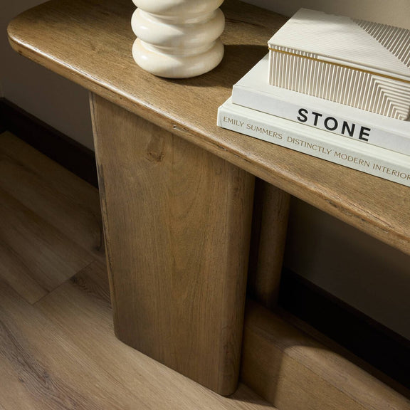 Nadine Console Table - Toasted Oak Veneer
