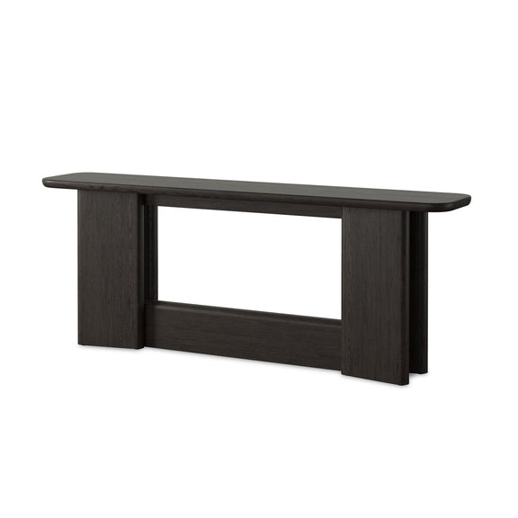 Nadine Console Table - Smoked Black Oak Veneer