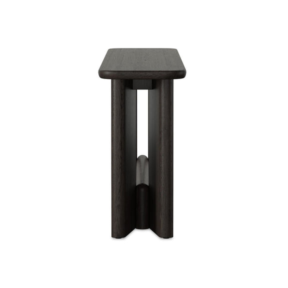 Nadine Console Table - Smoked Black Oak Veneer