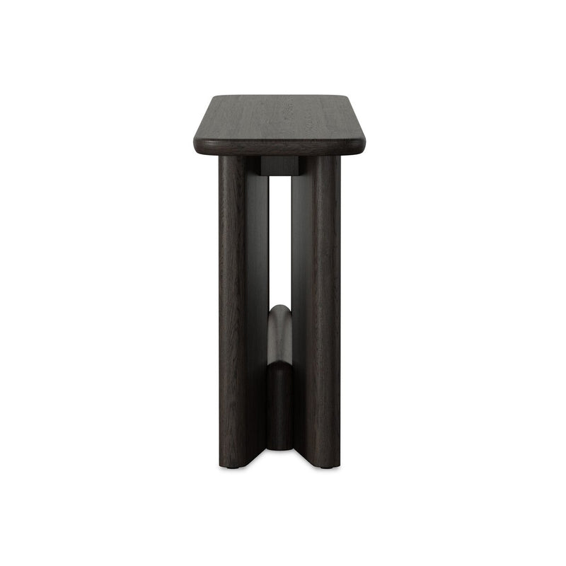 Nadine Console Table - Smoked Black Oak Veneer