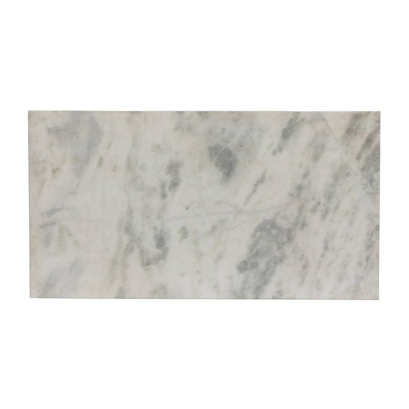 Bailor Coffee Table - Sandblasted White Marble