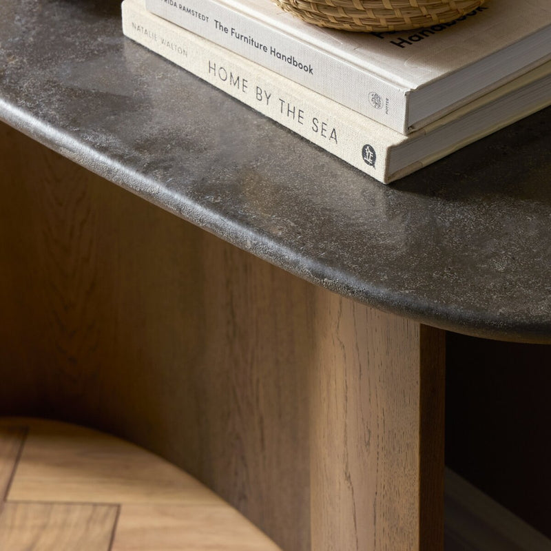 Tae Console Table - Textured Bluestone
