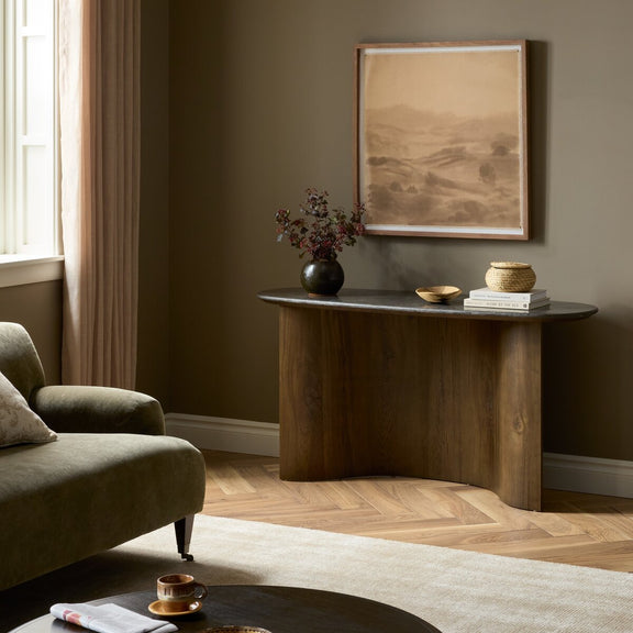 Tae Console Table - Textured Bluestone