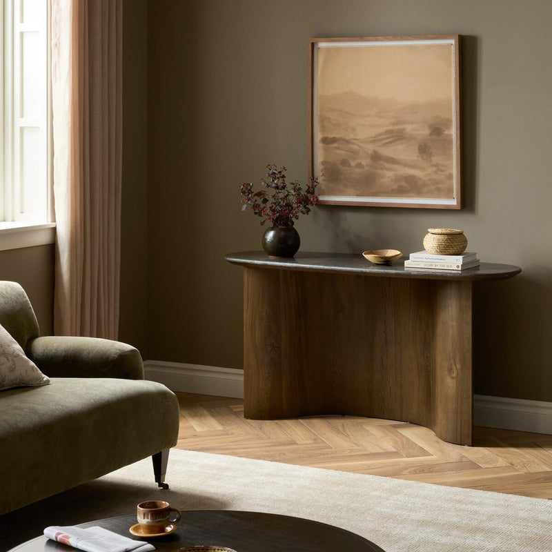 Tae Console Table - Textured Bluestone