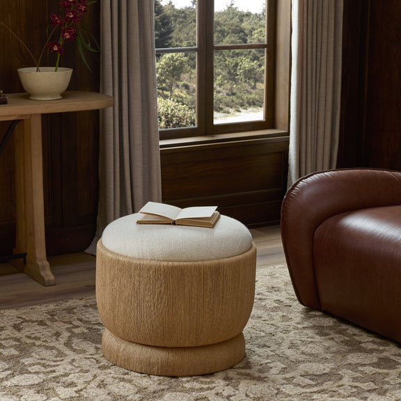 Claudius Accent Stool - Merida Natural