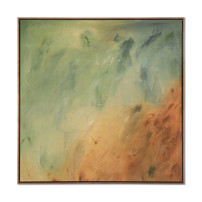 River Bank by Katherine Hunsaker - Rustic Walnut Floater