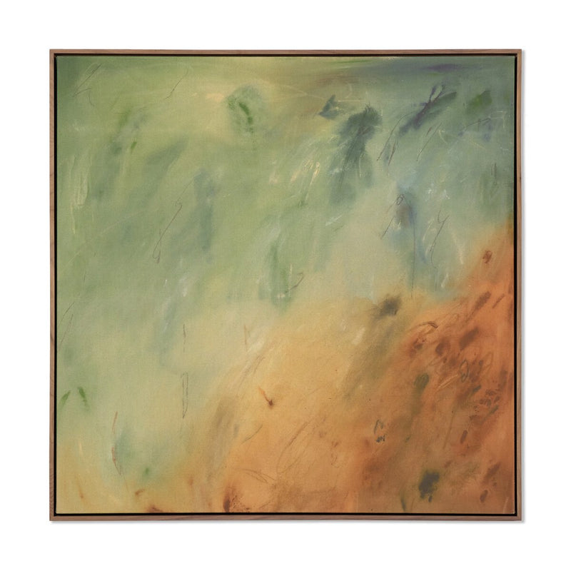 River Bank by Katherine Hunsaker - Rustic Walnut Floater