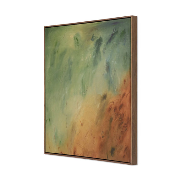 River Bank by Katherine Hunsaker - Rustic Walnut Floater