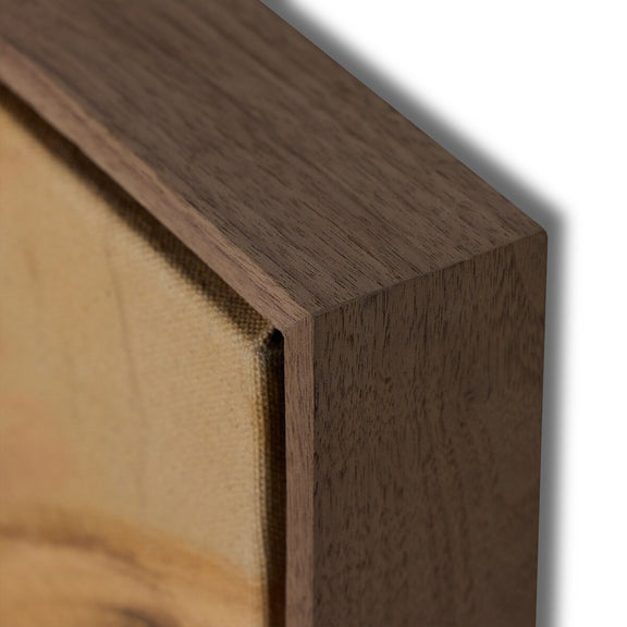 Chihuahuan Soil by Katherine Hunsaker - Rustic Walnut Floater