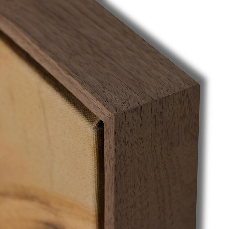Chihuahuan Soil by Katherine Hunsaker - Rustic Walnut Floater