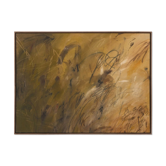 Chihuahuan Soil by Katherine Hunsaker - Rustic Walnut Floater