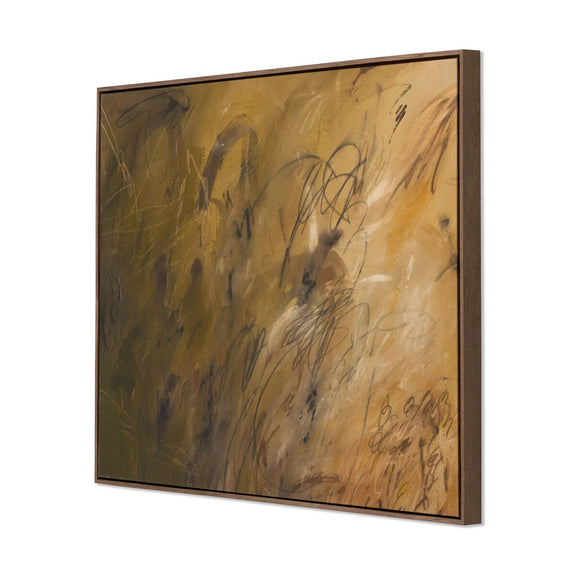 Chihuahuan Soil by Katherine Hunsaker - Rustic Walnut Floater