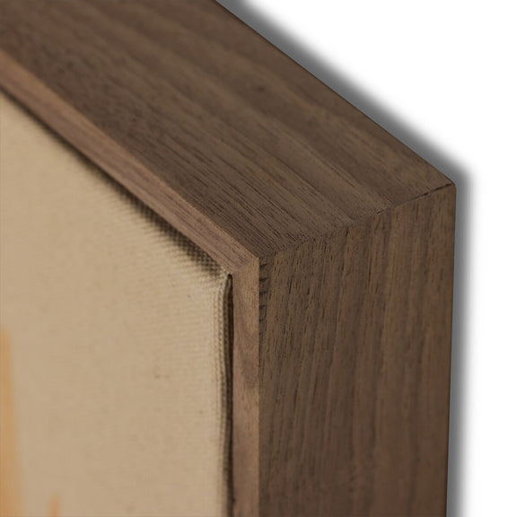 Silent Vibrations by Katherine Hunsaker - Rustic Walnut Floater