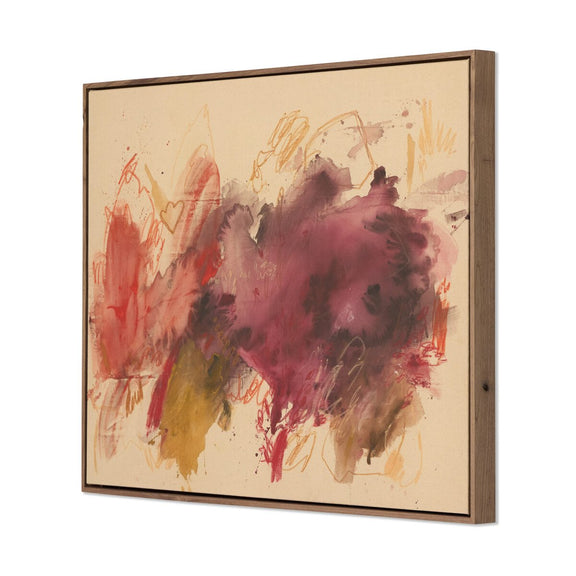 Silent Vibrations by Katherine Hunsaker - Rustic Walnut Floater