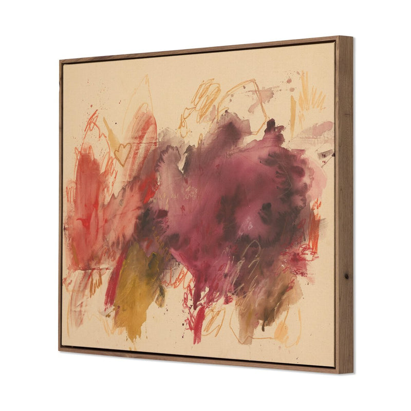Silent Vibrations by Katherine Hunsaker - Rustic Walnut Floater