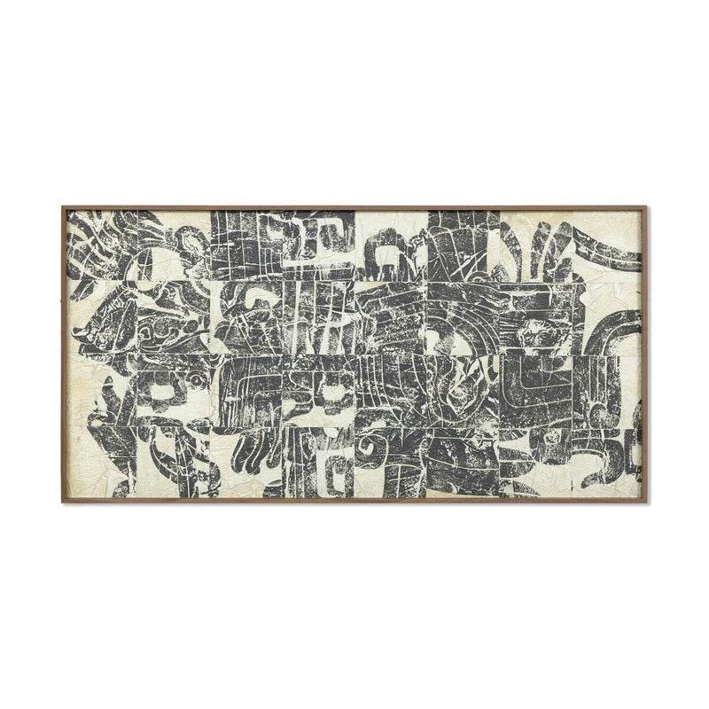 Arrival Of The Conquistador by Douglas Galloway - Rustic Walnut Floater