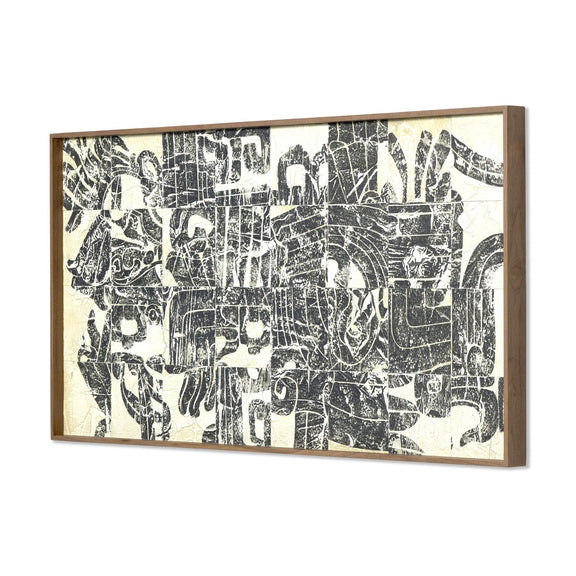 Arrival Of The Conquistador by Douglas Galloway - Rustic Walnut Floater