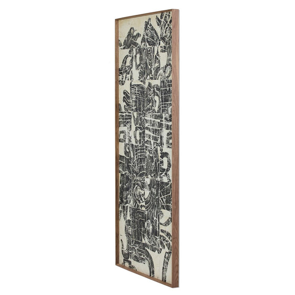 Arrival Of The Conquistador by Douglas Galloway - Rustic Walnut Floater