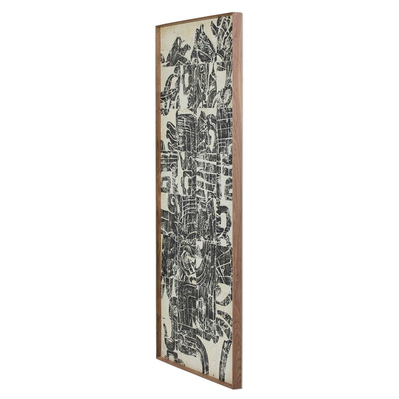 Arrival Of The Conquistador by Douglas Galloway - Rustic Walnut Floater