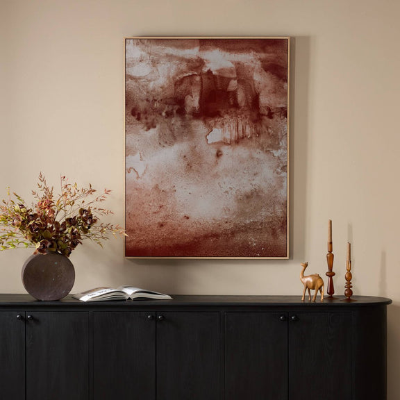 Ink Impressions - Chasm by Stella Chang - White Oak Floater